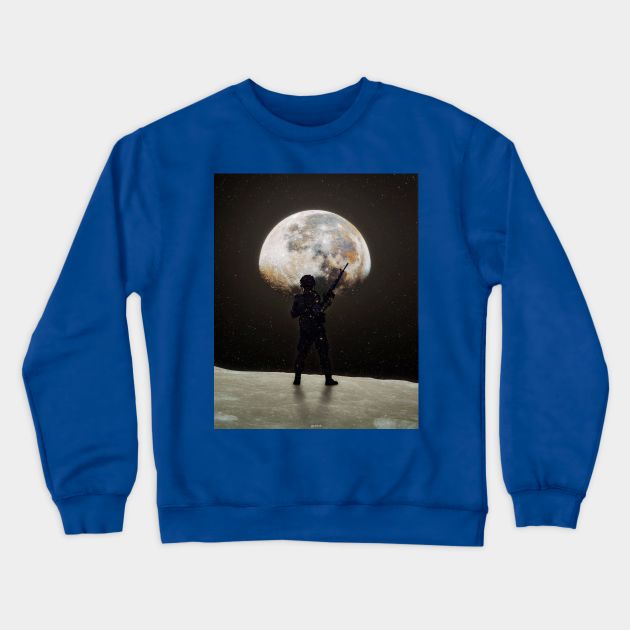 MOON COLONY Crewneck Sweatshirt by LFHCS